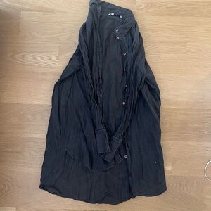 Zara Charcoal Button-Up Shirt